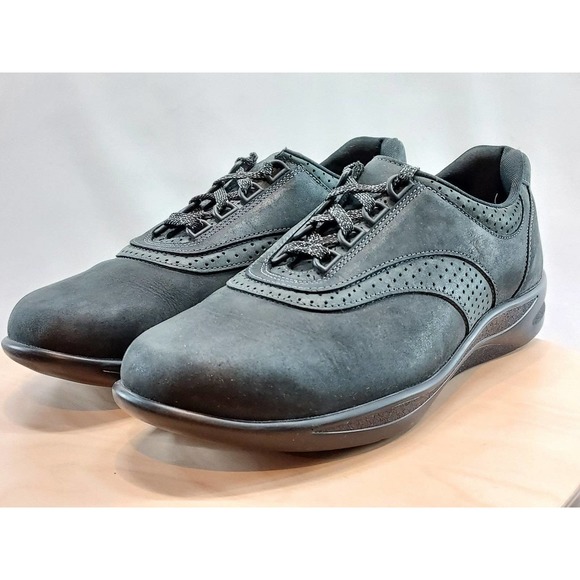 SAS Walk Easy Womens Walking Shoe Charcoal Suede Size 10M - Picture 1 of 11